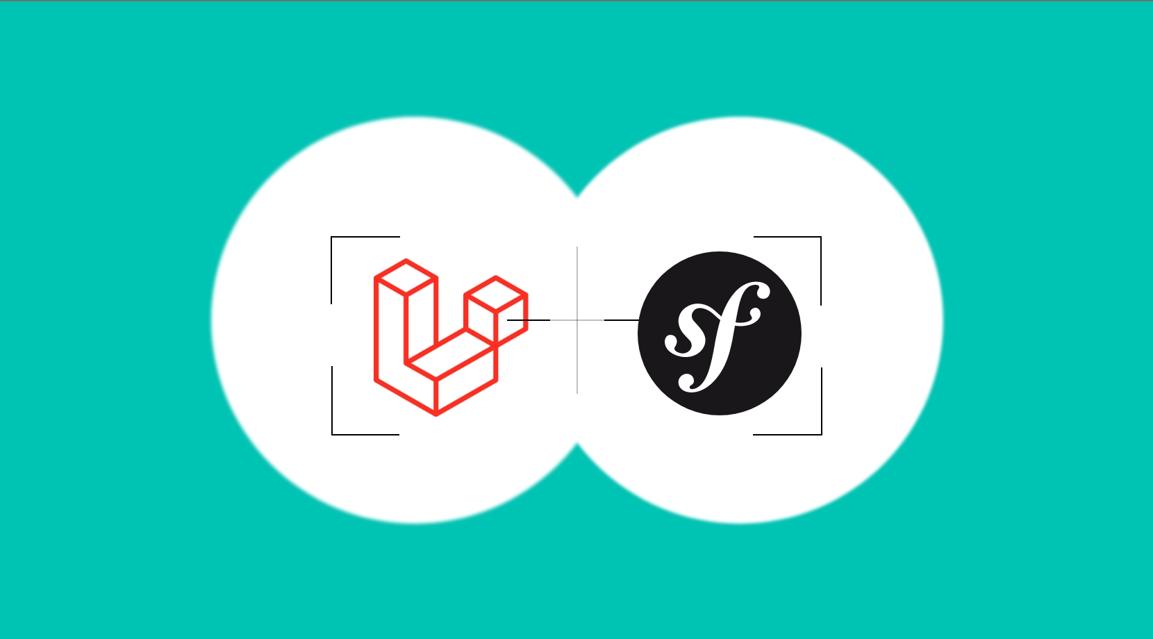 visuel avec logo symfony et laravel